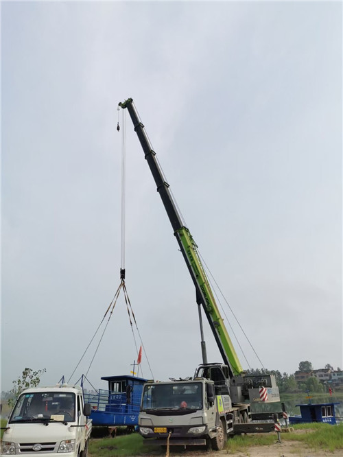 中阳县桥梁建设吊装案例